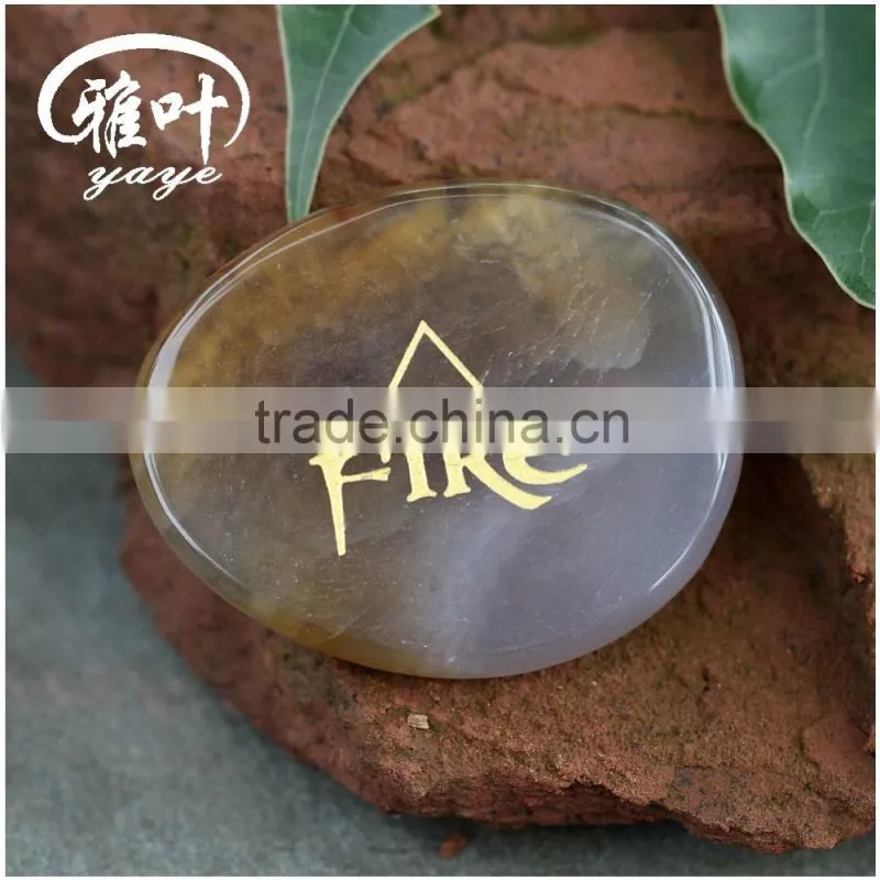 Wholesale Laser Engraving Gems Stones/Natural Grey Agate Engraving Stones