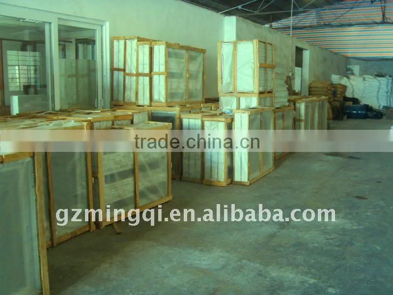 Modern glass jalousie windows in aluminium frame