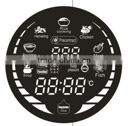 hotsale three digital 0.36 inch orange led display digital clock