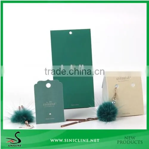 Sinicline custom printed folded necklace hanging card