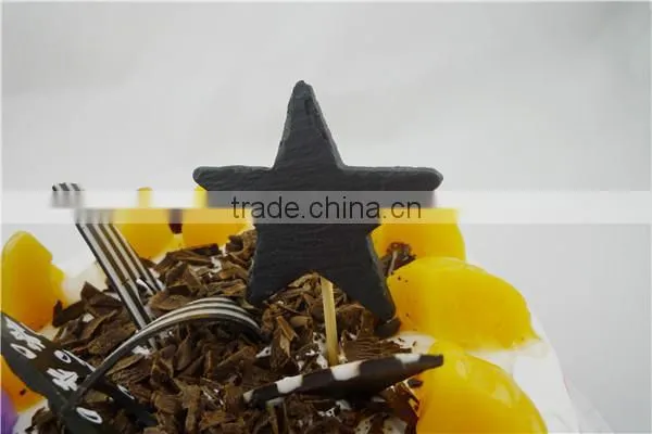 Nice star shaped slate cake toppers wholesale