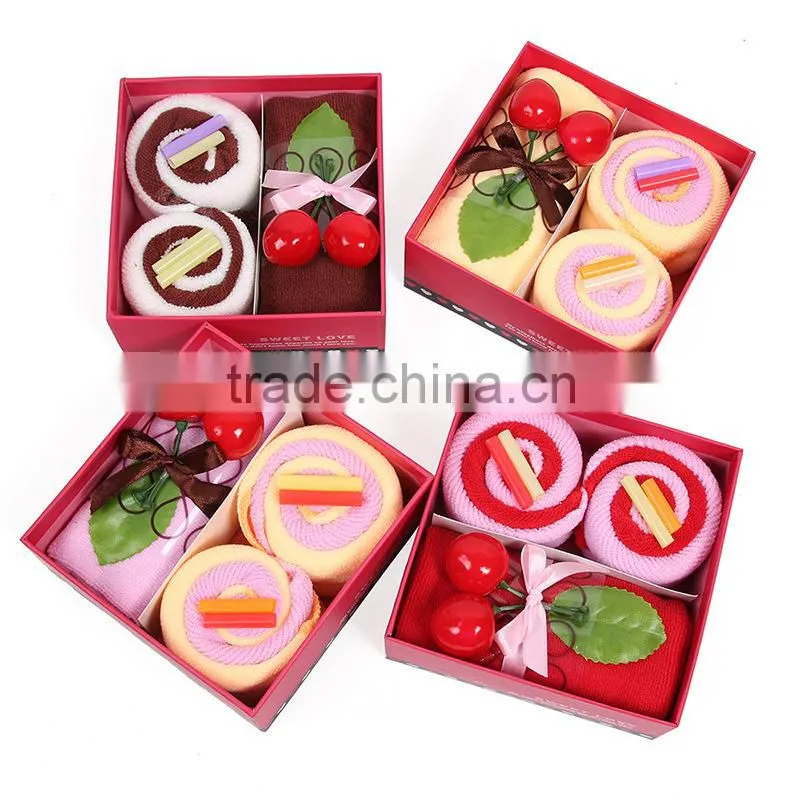 Exports Europe cake towel gift basket towel cake for Wedding business gifts