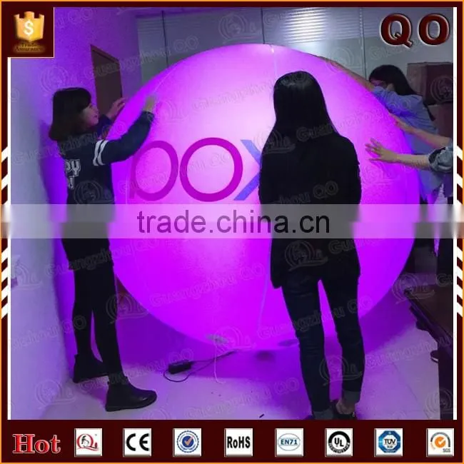 Tethered helium balloon led light balloon for illumination and advertising