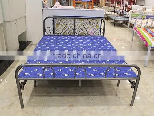 coppering metal single bed base