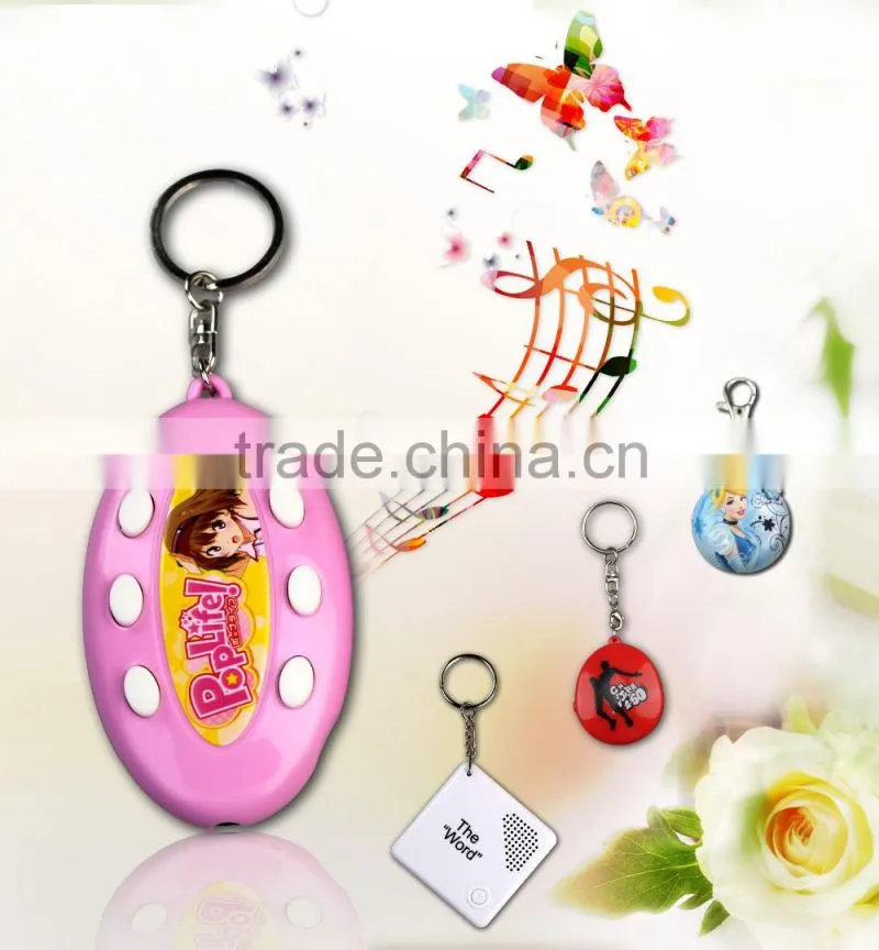 World Cup custom shape Voice recording Keychain/promotional keychain/music keychain/gift keychain