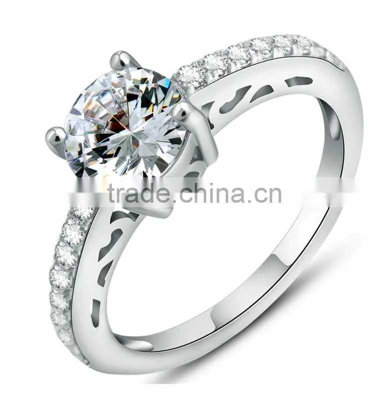 Wholesale cz diamonds 925 sterling silver rings jewelry fashion