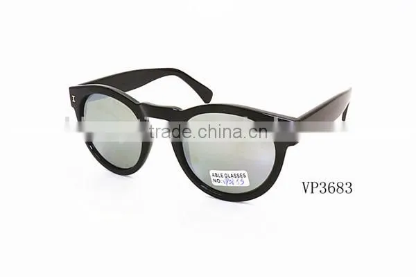 lady colorful Injection round sunglasses
