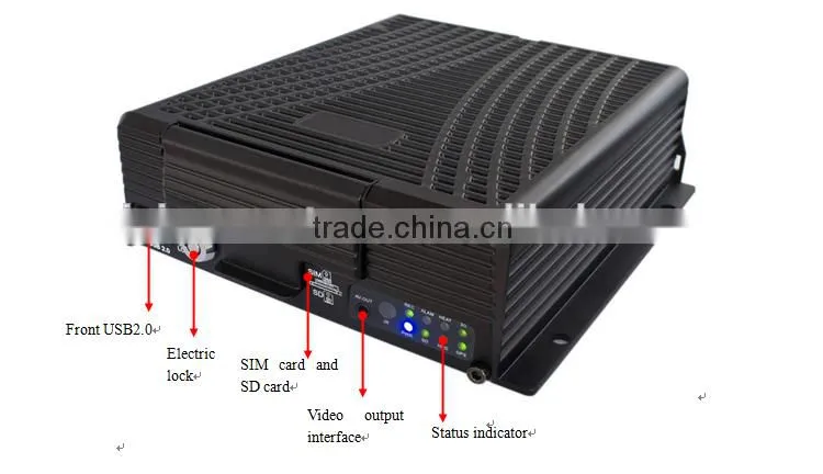 4 Channel Fhd 1080p Mobile Hd DVR for Car Bus Truck Van