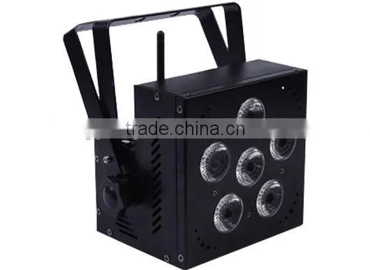 6X15W 5 IN 1 Battery power flat led par can
