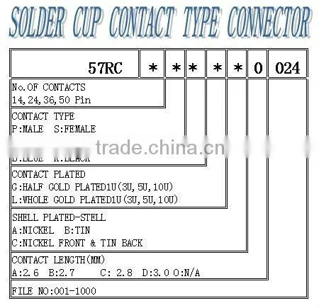 50 Pin Female Header 2.16mm Chmap DDK Connector Solder Pin Type with Bail Clip