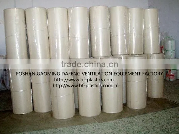 Low cost PE plastic film ventilation duct