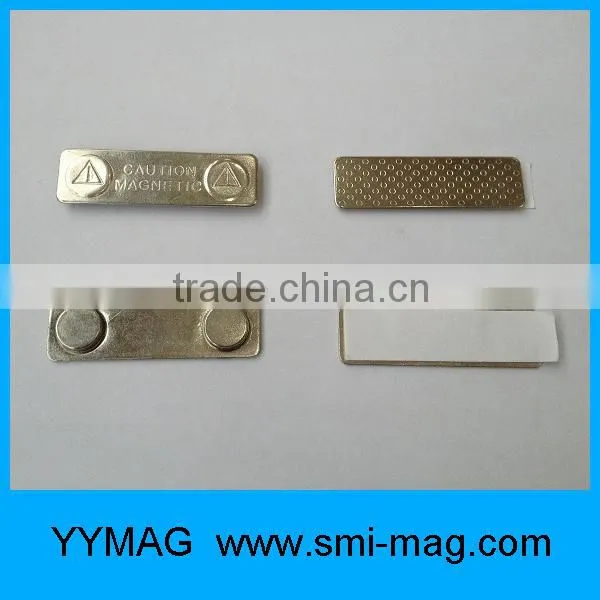 High quality 45x13x6mm reusable metal name badge holder