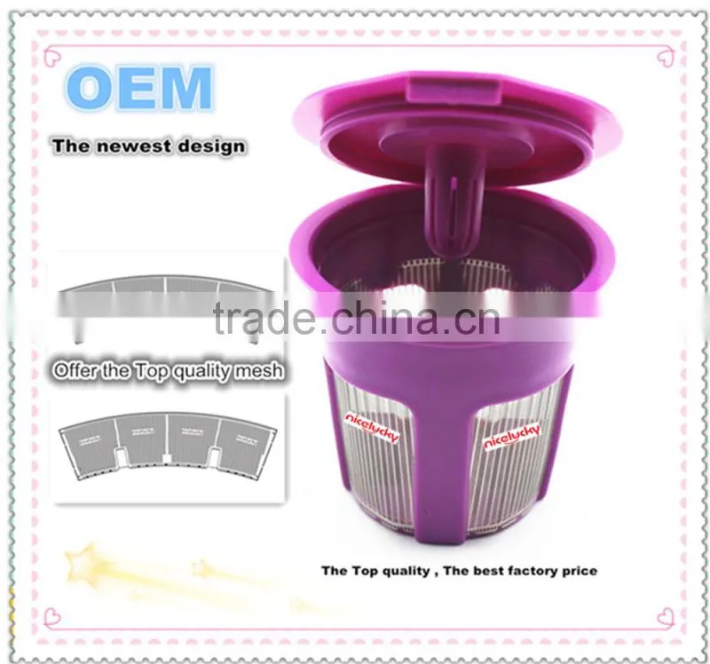 The best Factory price and top quality round coffee filters, K-cups Coffee Filter, plastic coffee filter