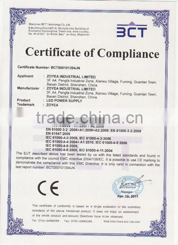 24v led transformer for led light 100w