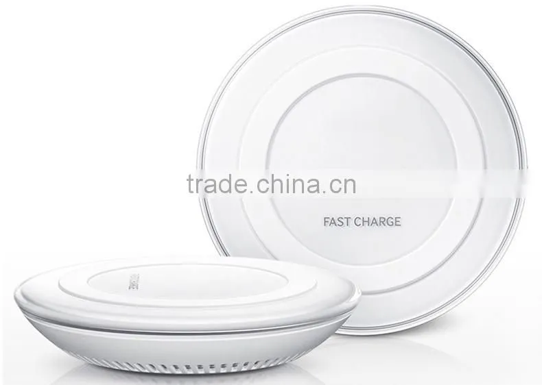 Hot selling 5v 2a output white or black wireless charger for samsung galaxy