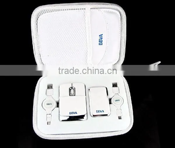 USB computer set white leather for high class premium gifts set
