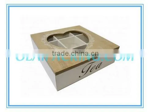 luxury matte white lacquer finish wooden tea bags tray