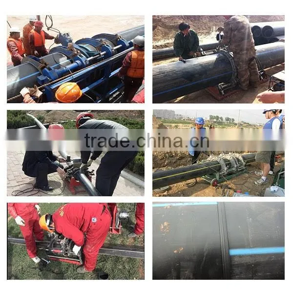Black HDPE pipe / polyethylene water supply pipe plastic water tube price