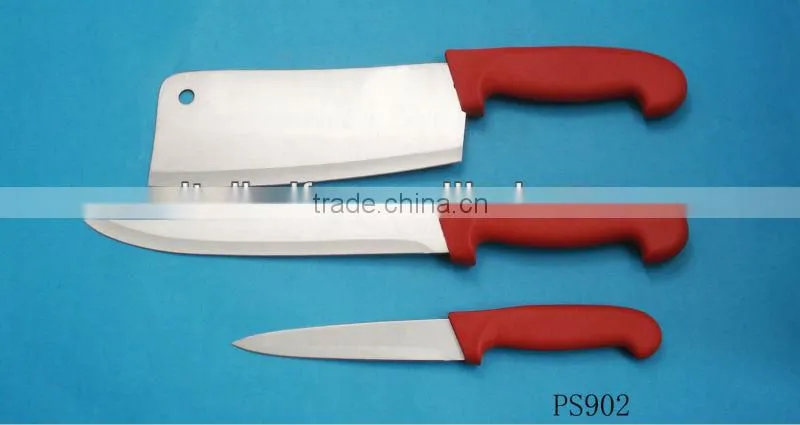 cleaver and slicing knife with PP handle