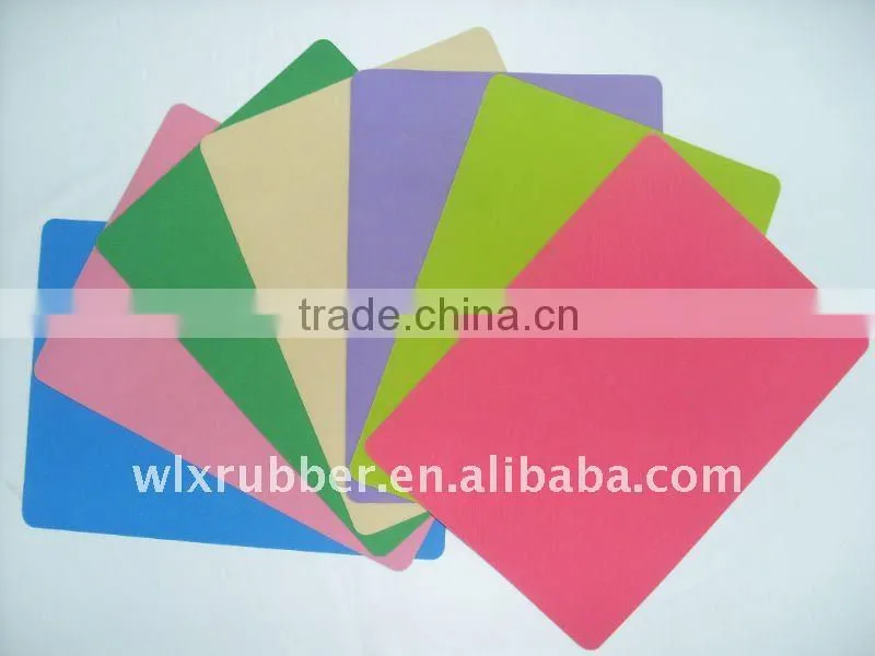 China sublimation rubber mouse pad material sheets