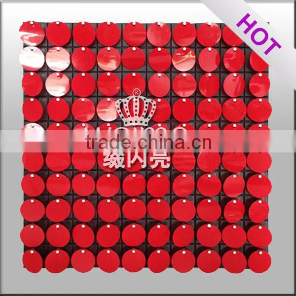 2014 hot sale sequin shiny sign tv background wall panel