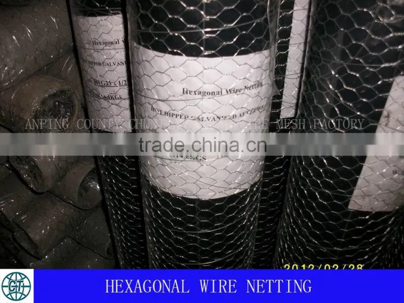 hexagonal wire netting in 1/2" to 3" for feeding