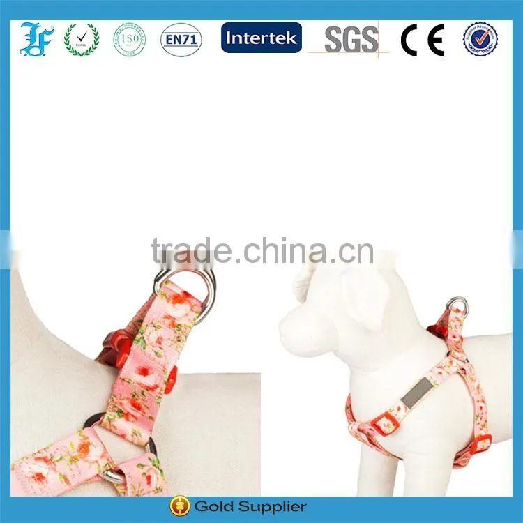 China Supplier nylon pink dog collar printed pattarn color