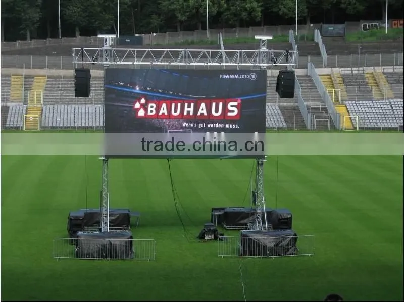 Brazil --- P10mm P16 Full Color Outdoor football stadium perimeter led display screen