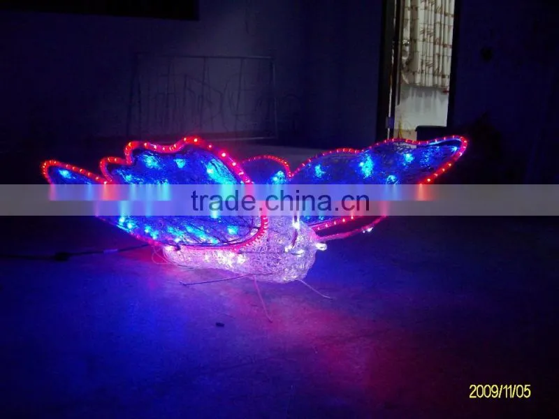 Home Decor Led Light Holiday Decorative Motif 3D Led Butterfly Lights
