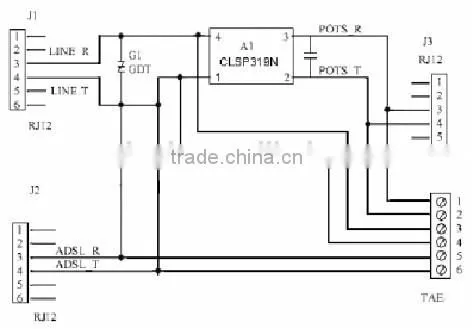 VDSL2 over POTS SPLITTER for CPE