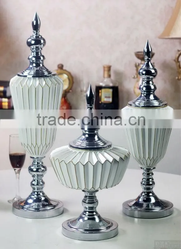 MPA-BER0001WT wedding gift resin art vase style decoration