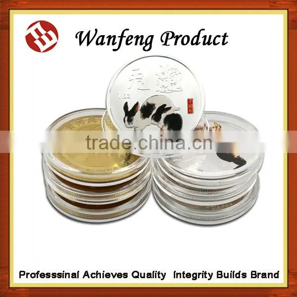 New Style Silver Plated Coins Animal Custom Silve Coins