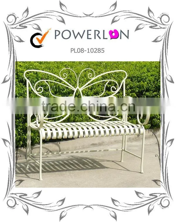 Nice Ornate Iron Antique Garden Bench