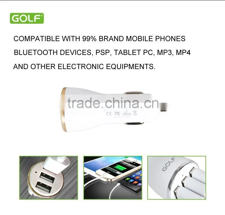 New product for 2016 3 port usb car charger with 3.4A max output, faster charging, good quality