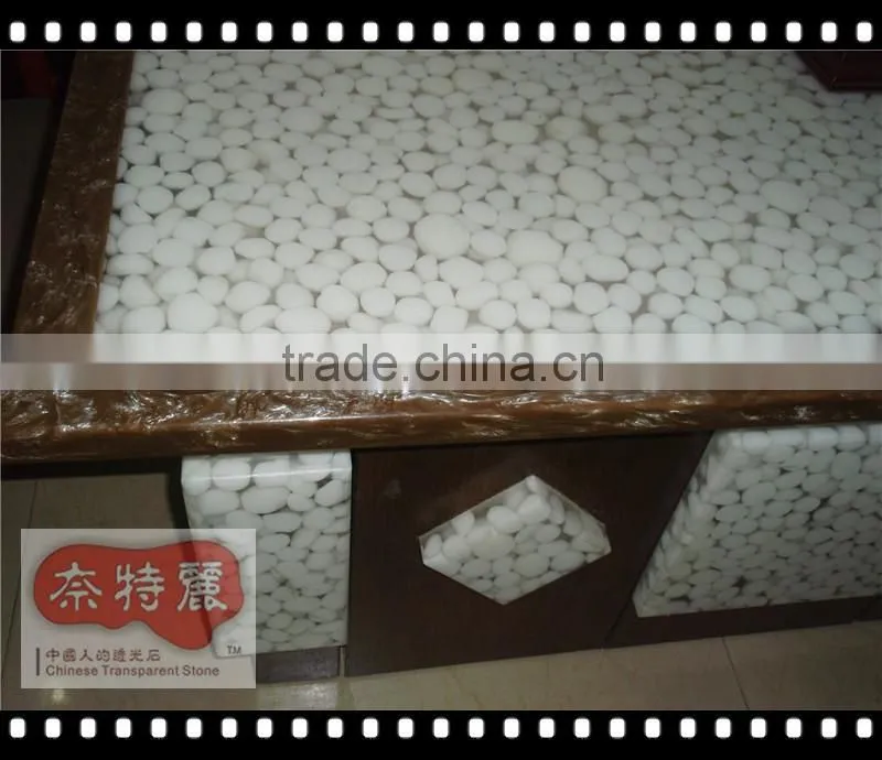 Eco-friendly Food Touch Decorative Acrylic Italian Marble Dining Table