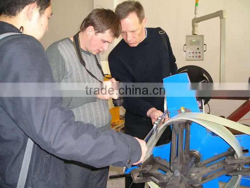 round duct elbow making machine spiral tube pipe duct forming