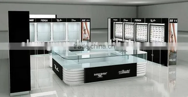 modern optical showcase, eyewear display,glass display showcase