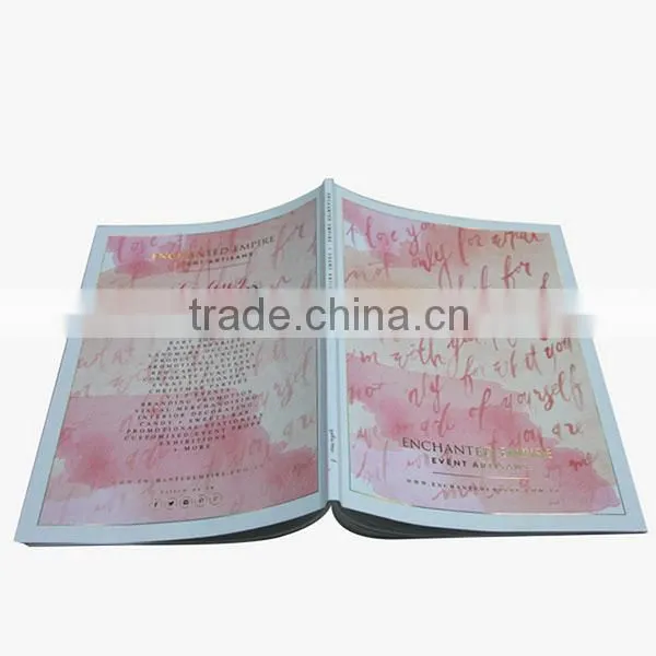 China manufacturer print soft cover English book printing