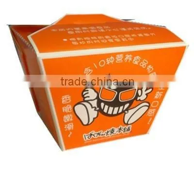 take away noodle box with PE lamiantion