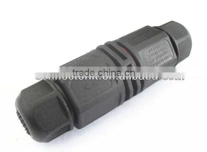 3 pin medical cable connector outdoor lighting waterproof connector