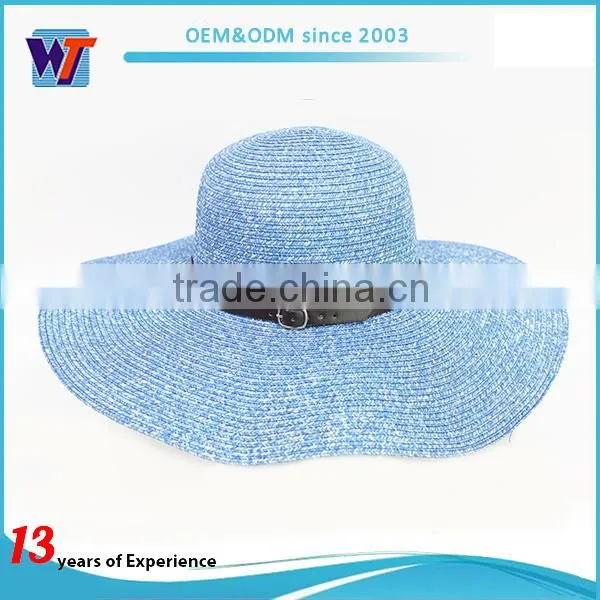 foldable golf wide brim straw hat