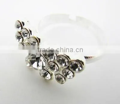 Colorful rhinestone butterfly rings,2013 fashion ladies rings,Fashion accessories