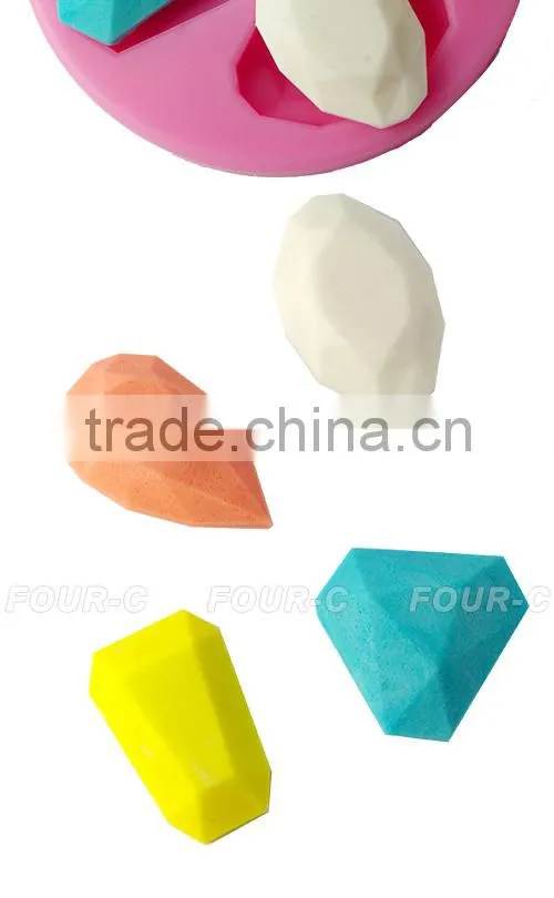 Silicone impression fondant mold gems, cake decorating mold,new arrivals!