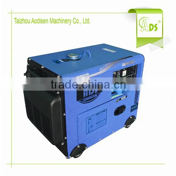 cheap price air cooled key start silent 4200w diesel generator
