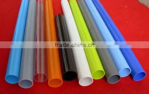 Colorful Wondeful Plastic extrusion rigid pipe, plastic tube