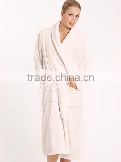 fashion dress women's fancy coral fleece bathrobe with factory price