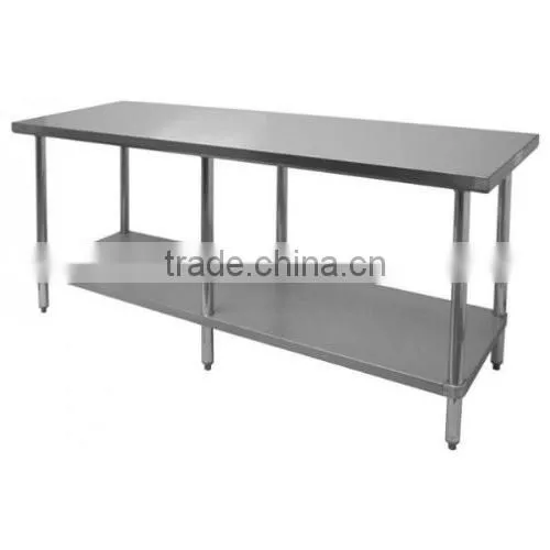 Icegreen Stainless Steel Work Bench/Table/Rack with 3 Shelves and Adjustable Feet