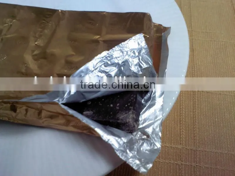 Embossed flexo printed aluminum foil chocolate wrapping paper/chocolate paper
