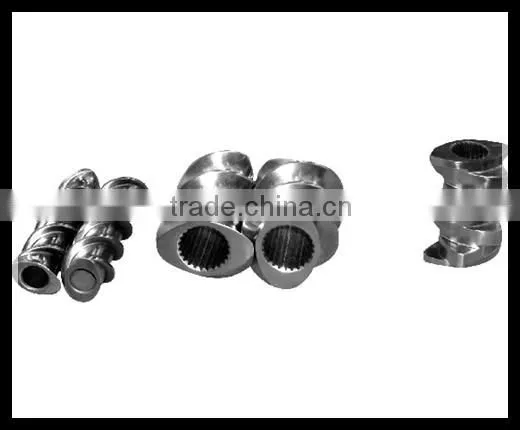 Parallel twin screw element/segment for extruder