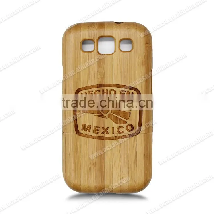High Quality Laser Engraving Multiple Wood Phone Case two parts case for Samsung Galaxy S3